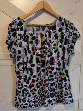 Animal Print. Leopard. Colorful. Neon. Shirt.